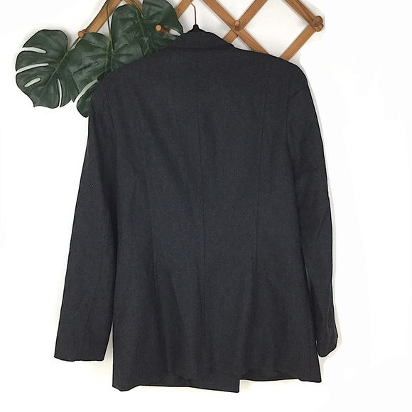 COPY - J. Crew Grey Wool Coat Jacket Size 10 - Picture 2 of 6